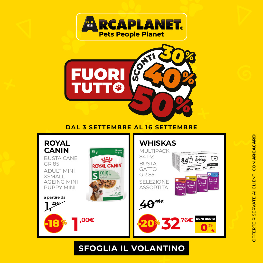 ARCA FuoriTutto Wave2 prodotti 1080 x 1080